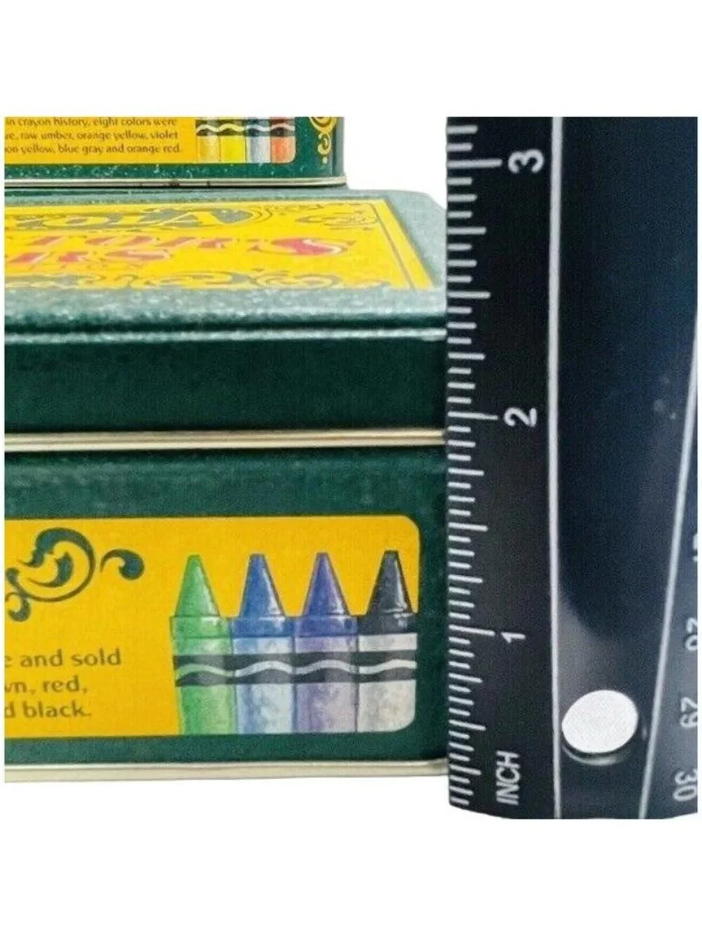 TARNISHED Aged Crayola Collector Tin W Lid Storage Gift Box Limited Edition NO C